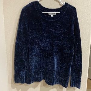 navy orvis soft crewneck size medium